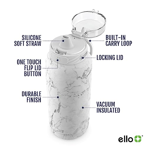 Ello Cooper 32oz Stainless Steel Water Bottle with Straw and Handle Q4598