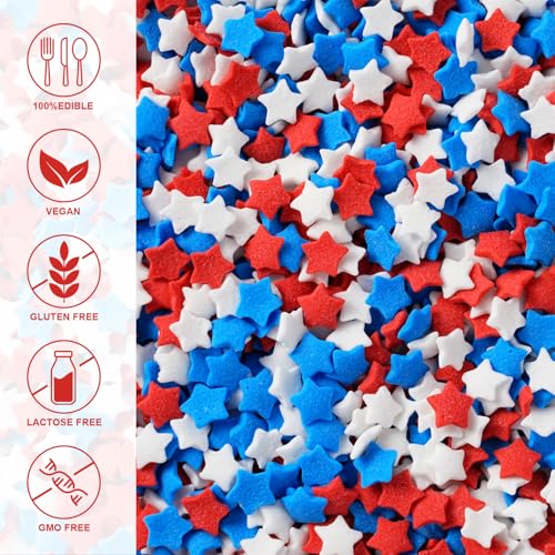 Christmas Sprinkles Bulk 1 lb - Red White Green Round Baking Toppings O347849