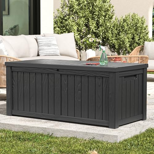 NUNU LAB 31 Gallon Outdoor Storage Box Waterproof Lockable Lid I8083