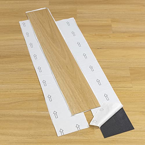 Self Adhesive Vinyl Flooring Planks Wood Effect Waterproof Grey 36pcs U963416