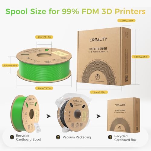 Creality PLA Plus Filament 1.75mm Rainbow Multicolor 1KG Spool O376011