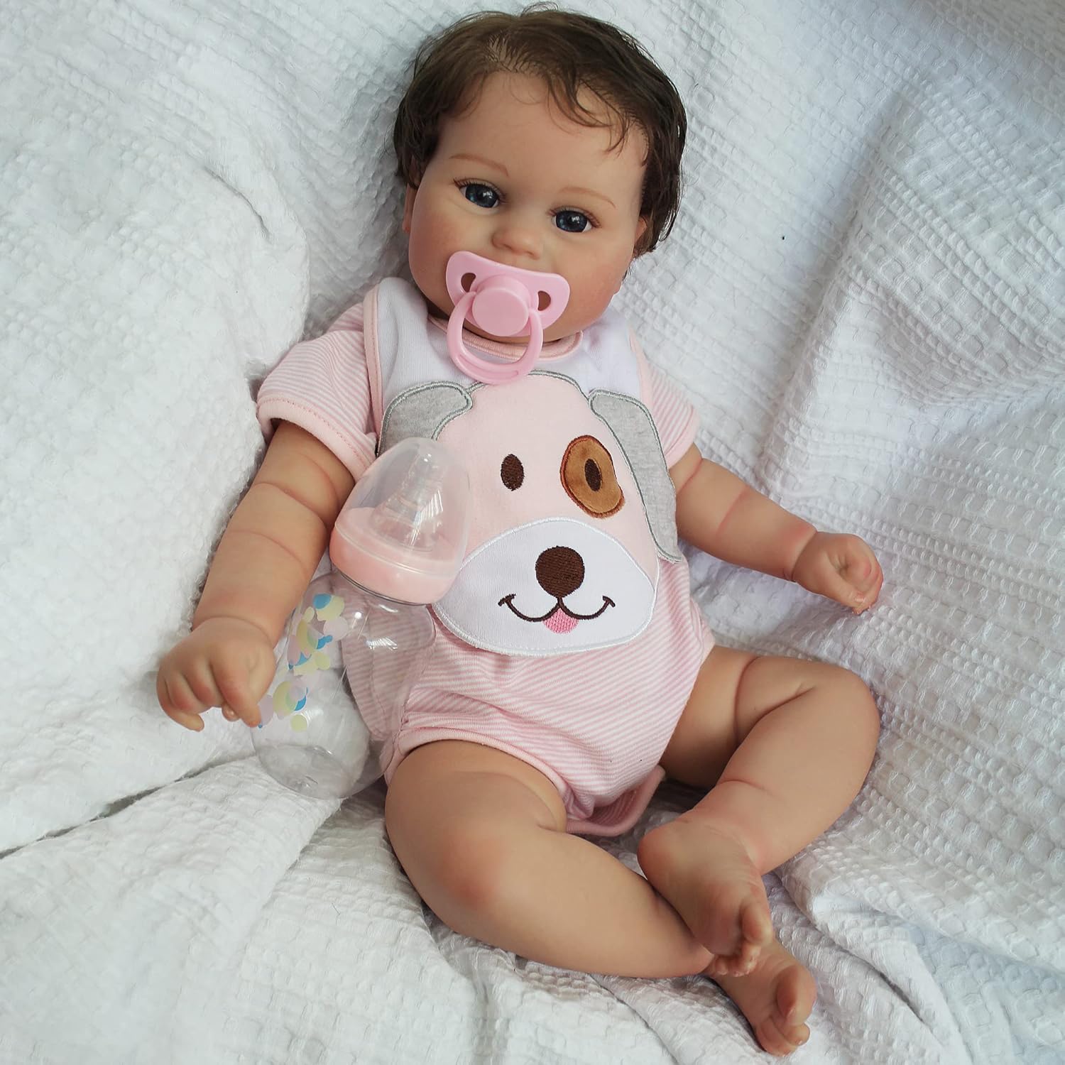 Reborn Baby Doll Girl Maddie - 20 Inch Realistic Soft Vinyl Doll Gift for Kids 3+ O576404