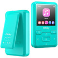 32GB Clip MP3 Player with Bluetooth 5.0, Portable Digital Lossless Music Player, Mini Ultra-Light MP3 for Sports Running, with FM Radio, Pedometer, Recording, Max 128GB Expand, Earphones Included