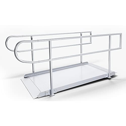 Empower Series Semi-Portable 36-inch Wide Aluminum Wheelchair Ramp (Ramp and Handrails, 72 inches)