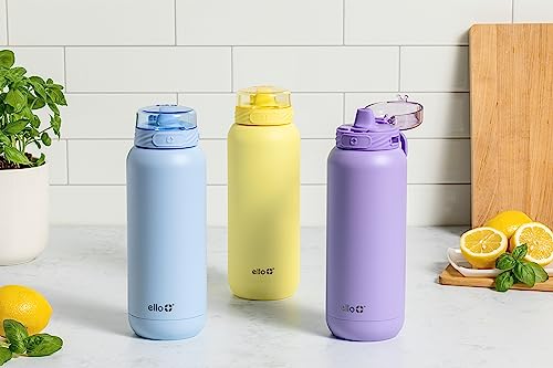 Ello Cooper 32oz Stainless Steel Water Bottle with Straw and Handle Q4598