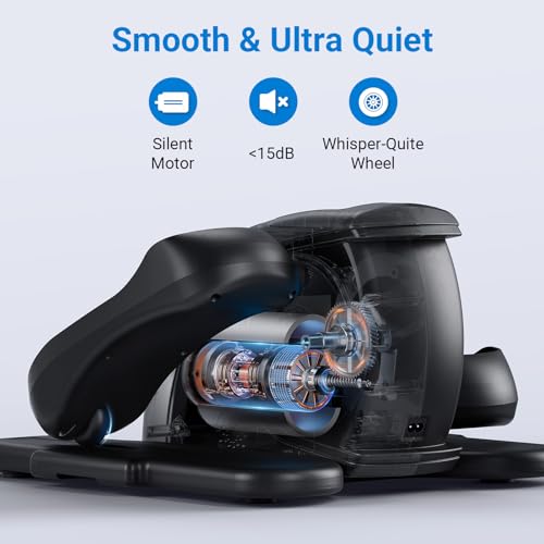 MERACH Under Desk Elliptical Machine, Portable Quiet Seated Pedal Exerciser W697