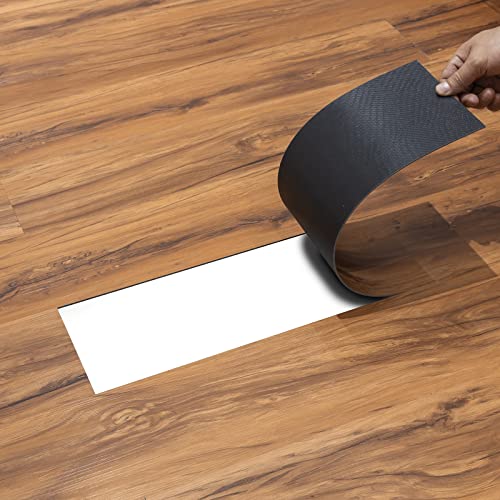Self Adhesive Vinyl Flooring Planks Wood Effect Waterproof Grey 36pcs U963416