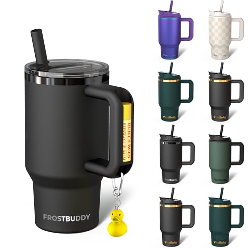Frost Buddy Thicc Buddy 40 oz Stainless Steel Tumbler with Lid and Straw Q581