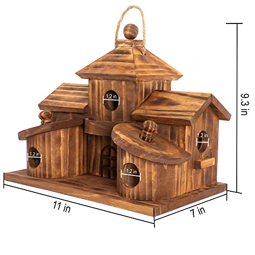 5 Hole Hanging Birdhouse for Outside Garden S2695