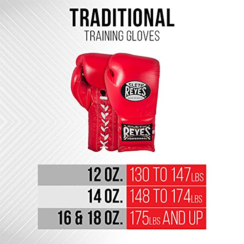 CLETO REYES Traditional Lace-Up Boxing Gloves for Training and Sparring S1445