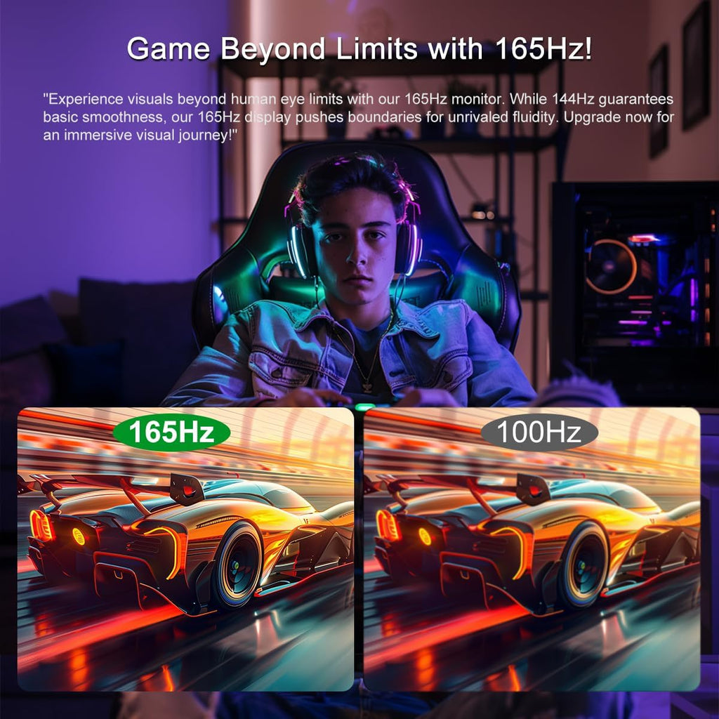 34 Inch Ultrawide Curved Gaming Monitor UWQHD 165Hz Frameless RIQ34-4K165HZ G758061