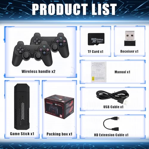 KINMRIS X2 Plus Retro Gaming Console 256G with Two Wireless Controllers A726232