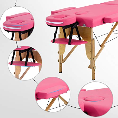 BestMassage Portable Massage Table 28 inch Folding Spa Bed with Bag X618857