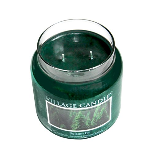 Village Candle Mulled Cider Large Glass Apothecary Jar Scented Candle, 21.25 oz Z411616