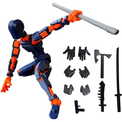 Titan 13 Action Figure Set, 3D Printed Multi-Jointed Movable Toy (3Pcs) O3697