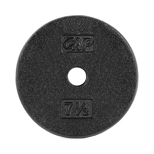 CAP Barbell Cast Iron Standard 1-Inch Weight Plates| Multiple Options