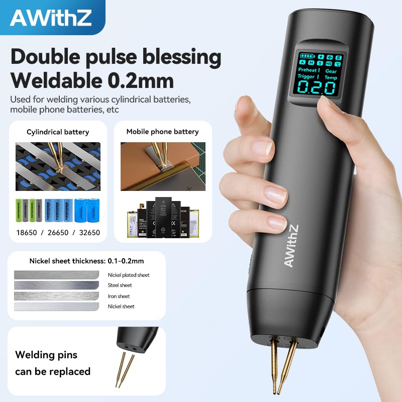 18650 Battery Spot Welder with Digital Display, Dual Pulse Modes I13595