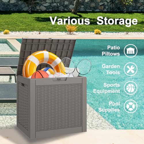 NUNU LAB 31 Gallon Outdoor Storage Box Waterproof Lockable Lid I8083