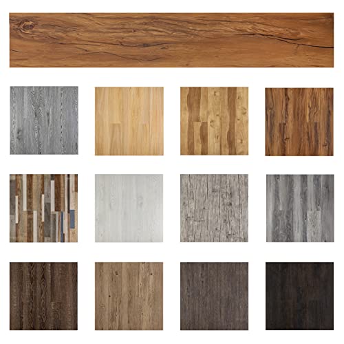 Self Adhesive Vinyl Flooring Planks Wood Effect Waterproof Grey 36pcs U963416