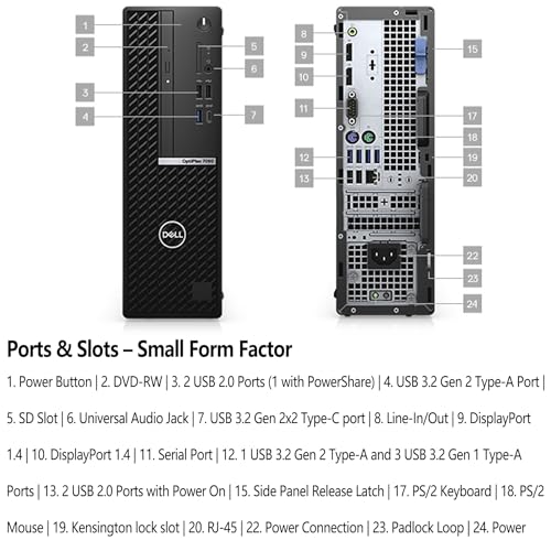 Dell OptiPlex 7000 7090 SFF Business Desktop, i7-11700, 32GB RAM, 1TB SSD, Windows 11 Pro P178815
