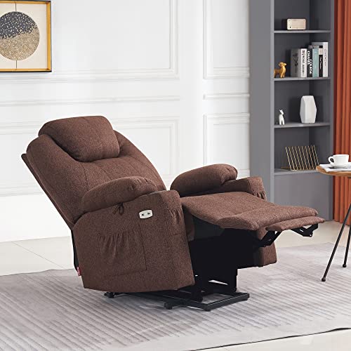 MCombo Small Power Lift Recliner Chair for Elderly with Heat and Massage, USB & Type C Ports J262