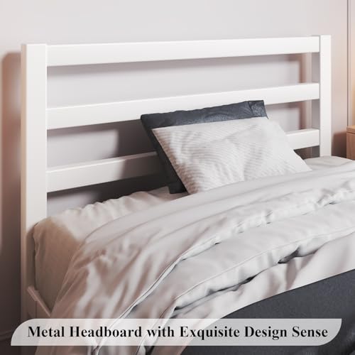 Full Size Heavy Duty Metal Platform Bed Frame with Under Bed Storage, Black R9813