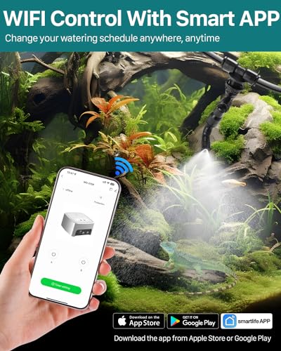 Reptile Mister Automatic, Quiet Misting System with Timer, Terrarium Humidifier Y85634
