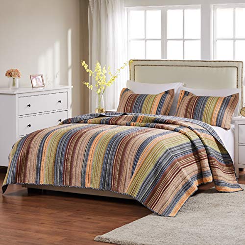 Greenland Home Katy King Quilt Set, Natural L38048