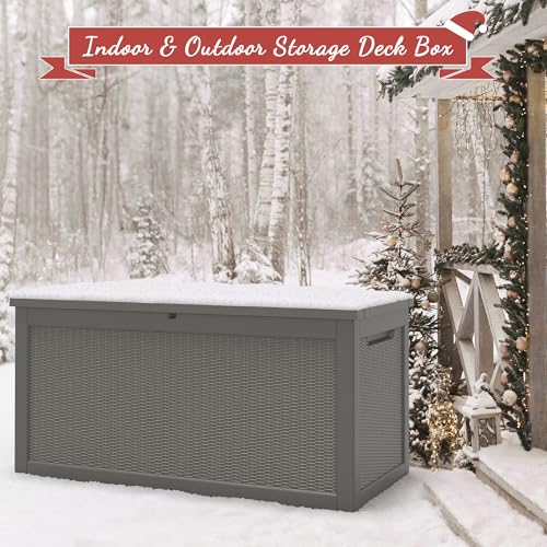 NUNU LAB 31 Gallon Outdoor Storage Box Waterproof Lockable Lid I8083