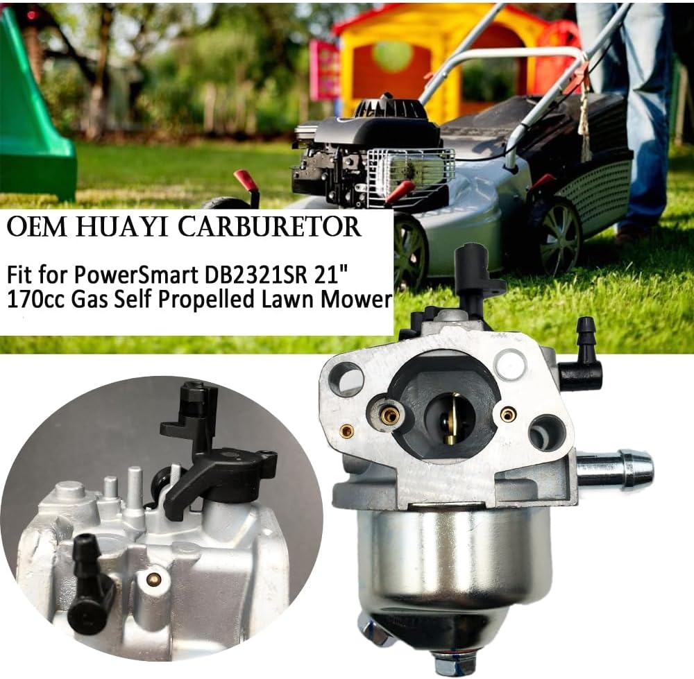Huayi Carburetor Compatible with PowerSmart DB2321SR Lawn Mower Z904694