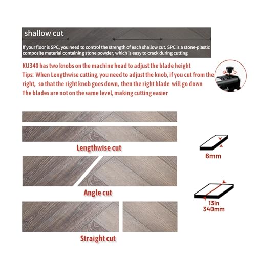 13" Pro Vinyl Floor Cutter with Honing Stone V38702