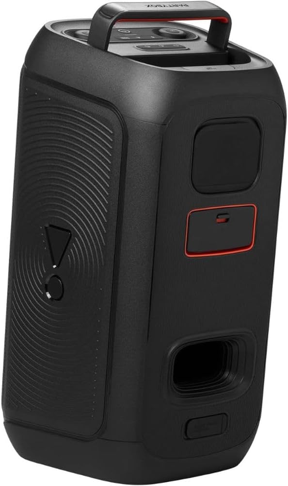 JBL PartyBox Club 120 Portable Speaker with Foldable Handle and Wired Vocal Mic, Black O433748