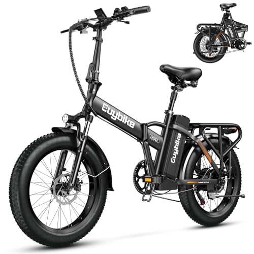 1000W Folding Electric Bike 48V 20AH Removable Battery 20" Fat Tire for Adults S359635
