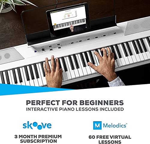 Alesis Recital 88 Key Digital Piano Keyboard with Semi Weighted Keys Q3138
