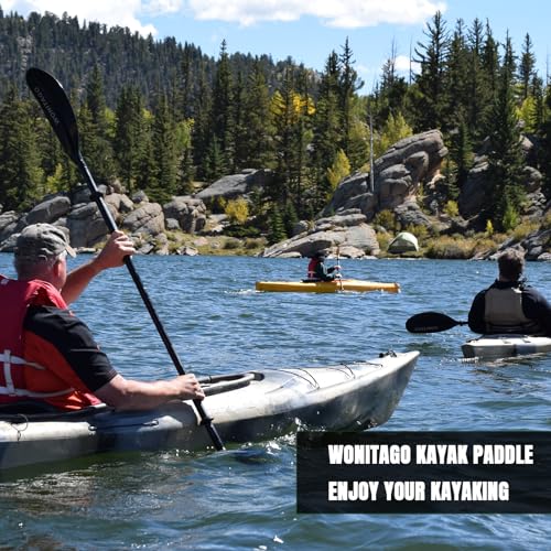 Kayak Paddles with Alloy Shaft and PP Blade, Adjustable 230-250 cm E1062