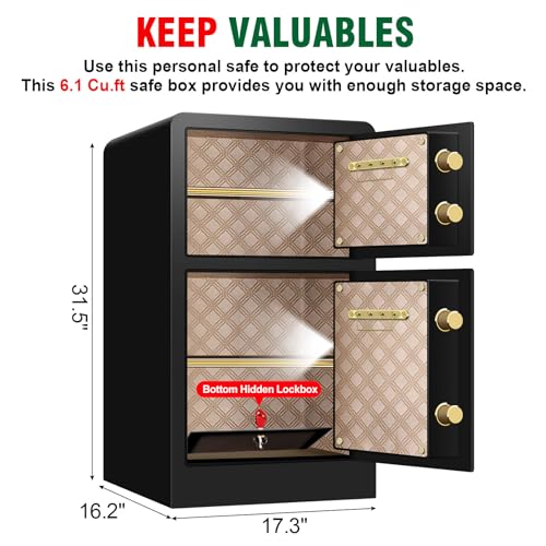 7.2 Cu Ft Extra Large Home Safe Water and Fireproof with Hidden Compartment P251947