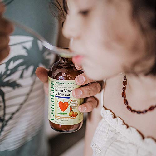 ChildLife Essentials Kids Liquid Multivitamin & Mineral Supplement, Natural Orange & Mango, 8 Fl Oz (Pack of 2) B702