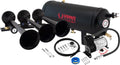 Vixen Horns Train Horn Kit for Trucks/Car/Semi. Complete Onboard System- 150psi Air Compressor, 1.5 Gallon Tank, 3 Trumpets. Super Loud dB. Fits Vehicles Like Pickup/Jeep/RV/SUV 12v VXO8715B/3118B