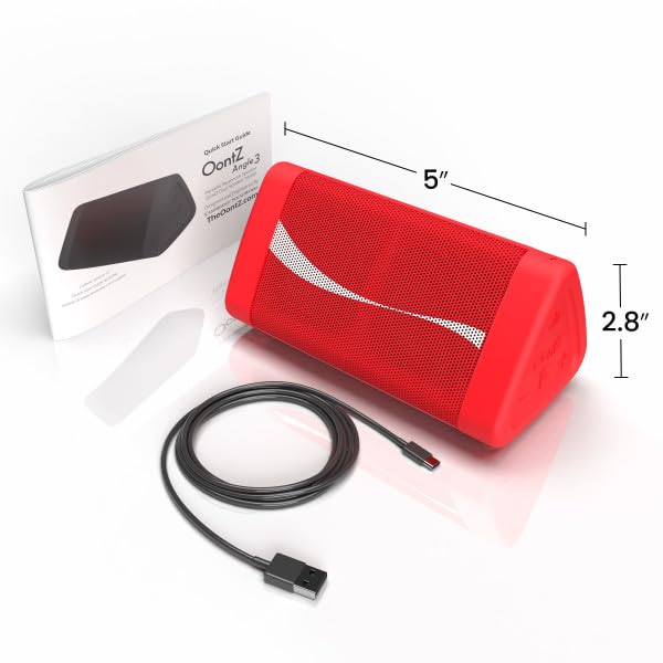 OontZ Angle 3 Portable Bluetooth 5.4 Speaker, IPX5 Water-Resistant, Black B762769
