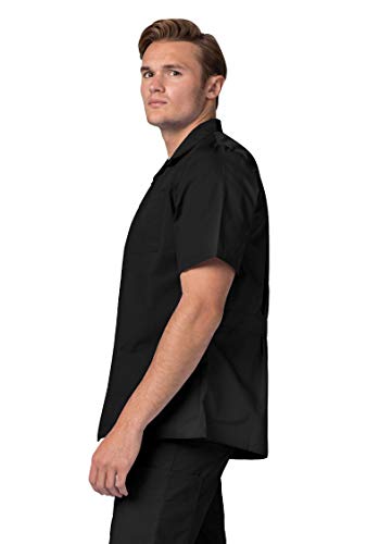 Adar Universal Scrubs for Men Zippered Short Sleeved Jacket O847