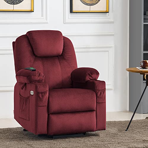 MCombo Small Power Lift Recliner Chair for Elderly with Heat and Massage, USB & Type C Ports J262