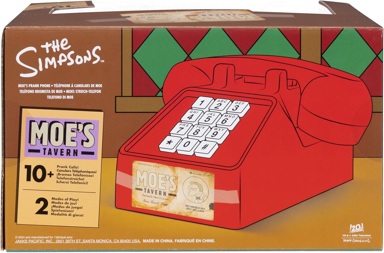 Disney The Simpsons Moe’s Prank Phone with Iconic Tavern Sounds C8392