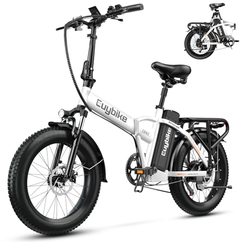 1000W Folding Electric Bike 48V 20AH Removable Battery 20" Fat Tire for Adults S359635