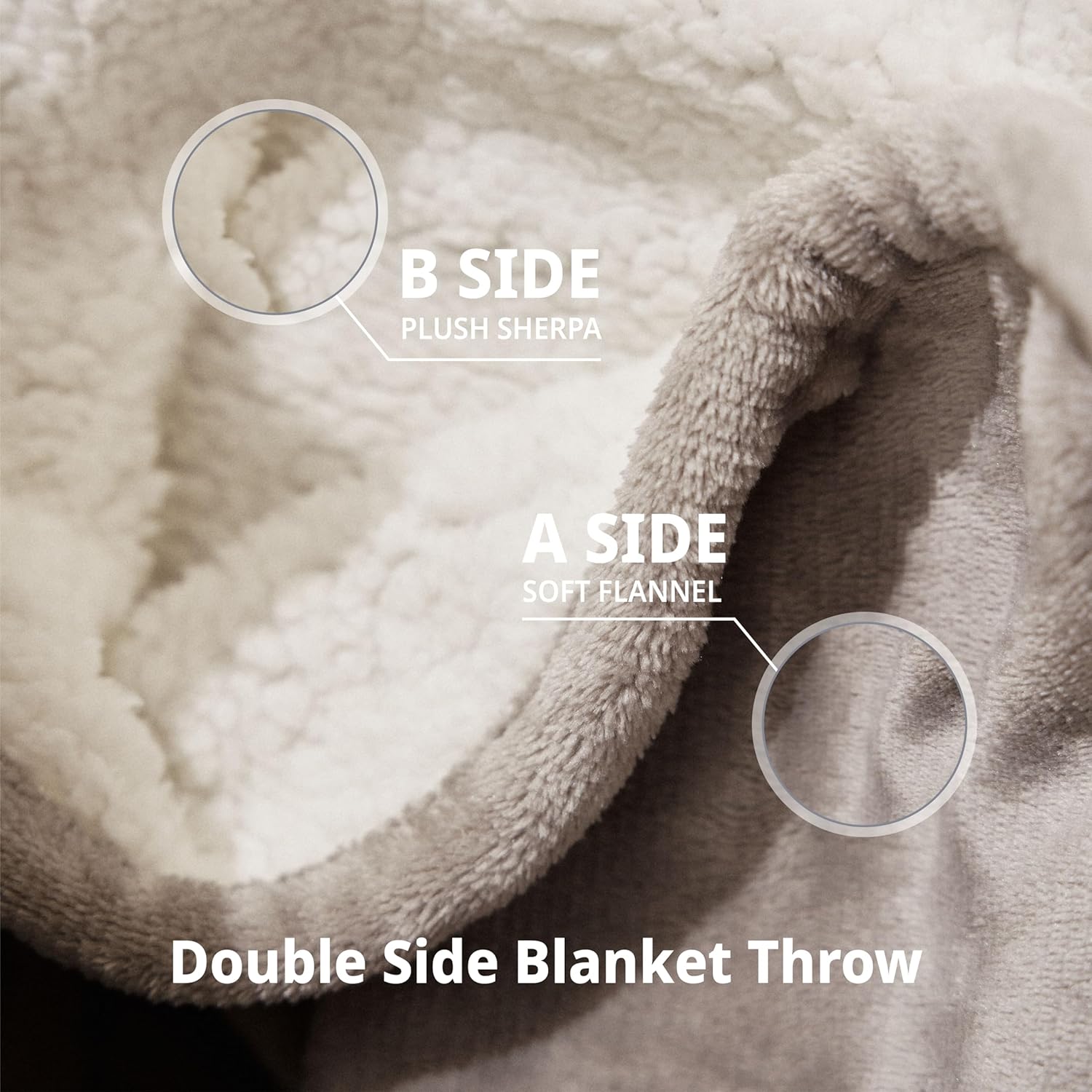 Heated Throw Blanket 50" x 60" with 4 Heating Levels, Machine Washable, Dark Gray M6817