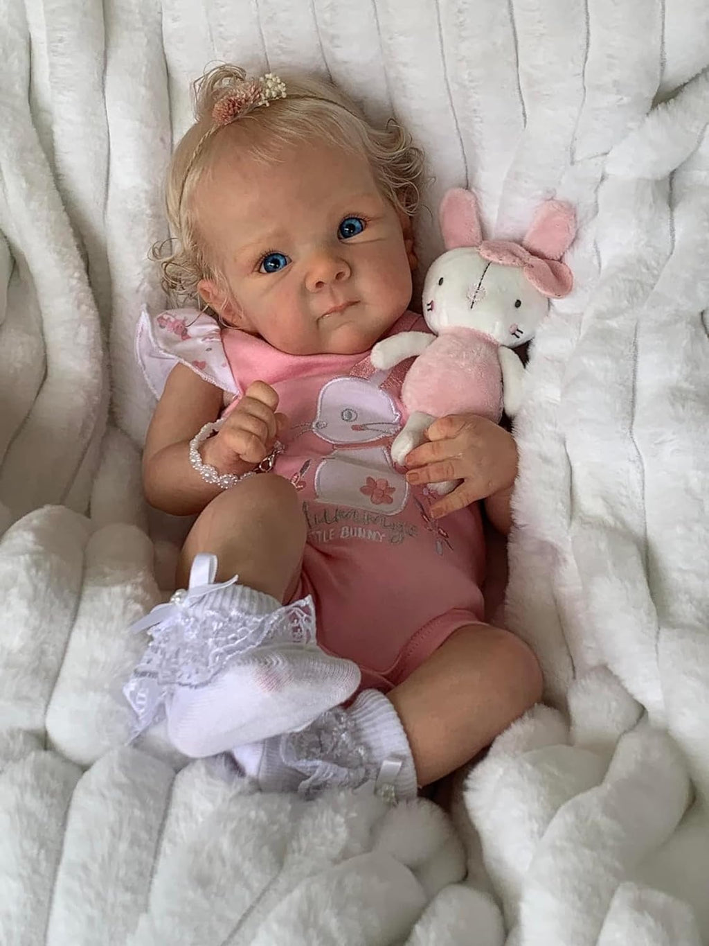 Anano Reborn Baby Doll Bettie 18 Inch Soft Silicone Full Body Girl P286
