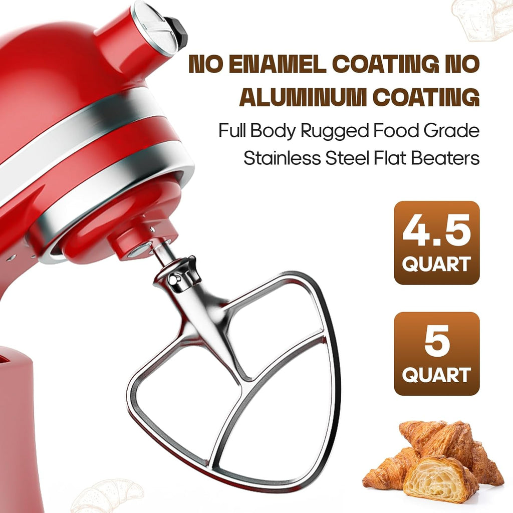 Stainless Steel Flat Beater for KitchenAid Stand Mixer, 4.5-5Qt Tilt-Head Q5884