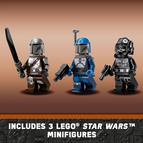 LEGO Star Wars Mandalorian Fang Fighter vs. TIE Interceptor 75348 Building Toy Set K58001