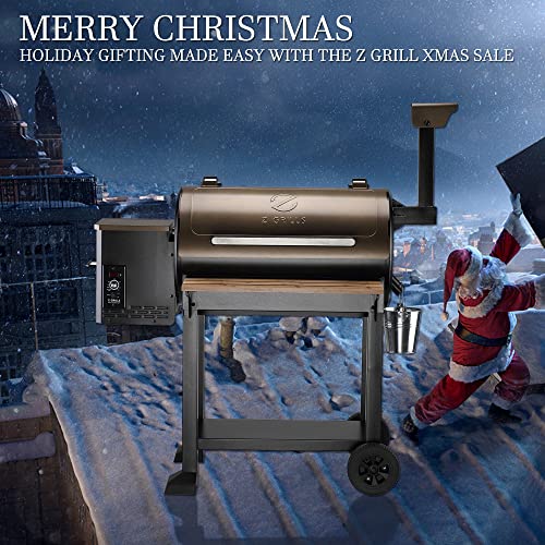 Z GRILLS Pellet Grill Smoker with PID 2.0 Controller, 697 sq in Cooking Area, Bronze H471894