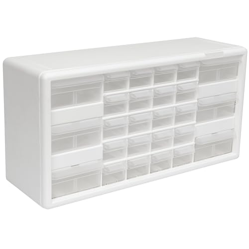 Akro-Mils 24-Drawer Plastic Storage Cabinet, Black I624065