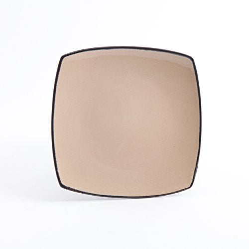 Gibson Elite Soho Lounge Reactive Glaze Stoneware Dinnerware Set, 16pc, Red Z1659